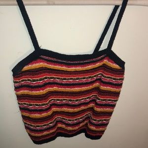 Knitted crop top